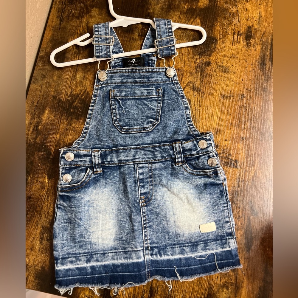 Jean overall Dress 12M easy with front pocket and back pockets